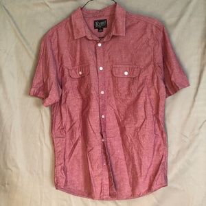 Retrofit Red Short Sleeve Button Down